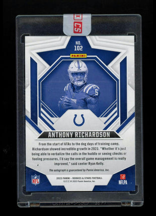 2023 Panini Rookies & Stars Anthony Richardson #102 Blue 33/99