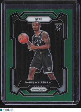 2023 Panini Prizm Dariq Whitehead #175 Green