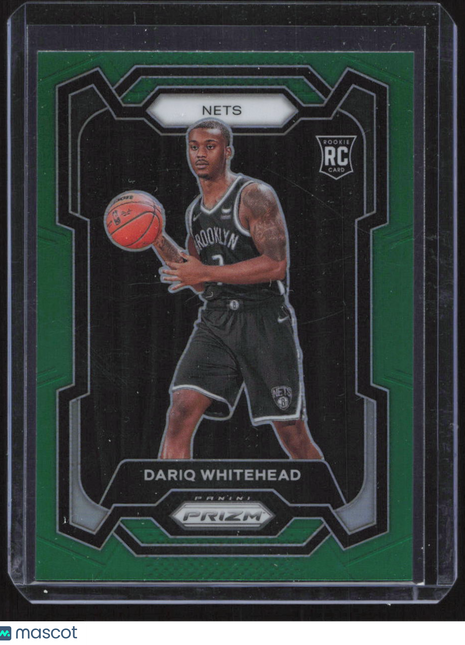 2023 Panini Prizm Dariq Whitehead #175 Green