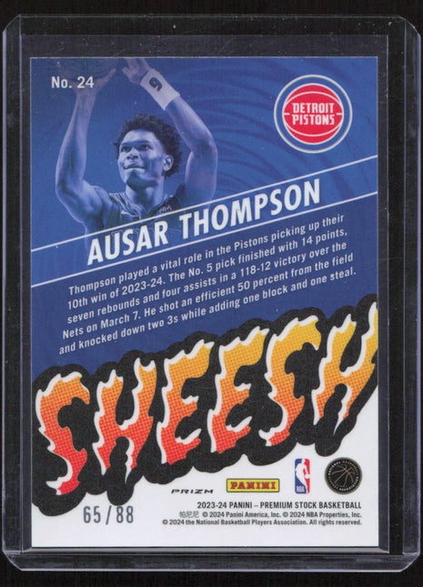 2023 Panini Ausar Thompson #24 RC 65/88