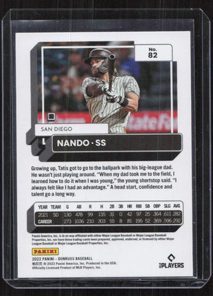 2022 Panini Donruss Fernando Tatis Jr. Red #82 Nando