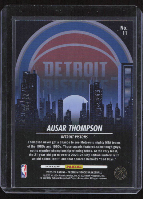 2023-24 Panini NBA Hoops Ausar Thompson #11 RC