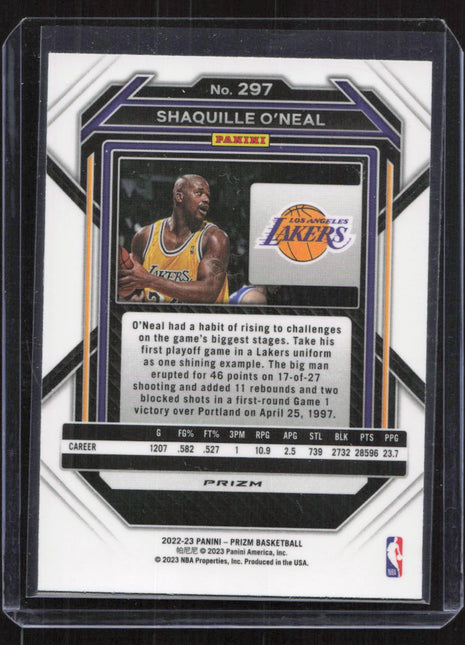 2022 Panini Prizm Shaquille O'Neal #297 Silver