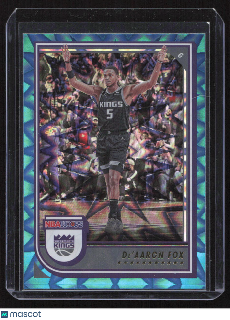 2022 Panini Hoops De'Aaron Fox #157 Teal Explosive