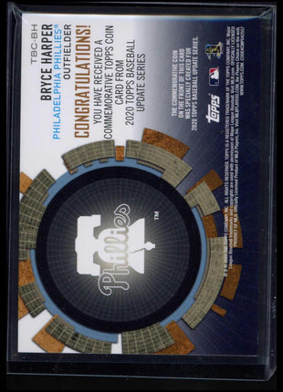 2020 Topps Update Bryce Harper #TBC-BH Baseball Coin Cards