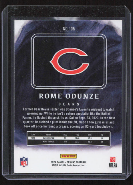 2024 Panini Rome Odunze #105 RC