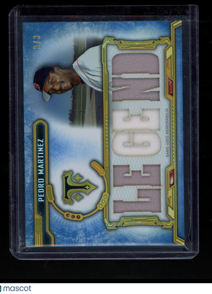 2020 Topps Triple Threads Pedro Martinez #RLC-PM Legend Relics 3/3