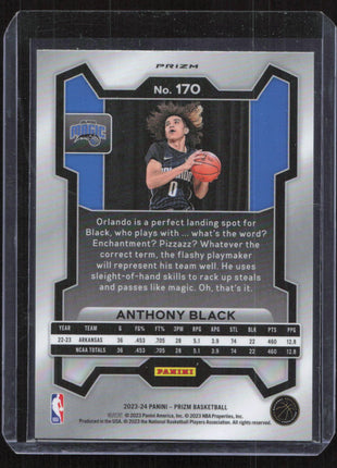 2023 Panini Prizm Anthony Black #170 Red White Blue