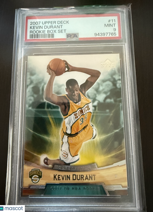 2007 Upper Deck Rookie Box Set Kevin Durant #11 Rookie Box Set PSA 9