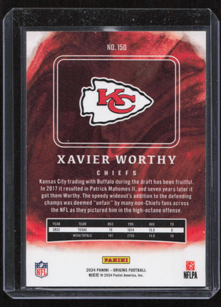 2022 Panini Origins Xavier Worthy #150 RC