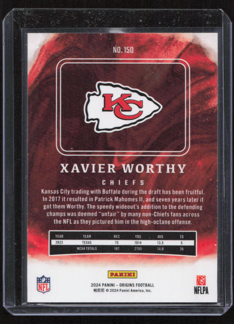 2022 Panini Origins Xavier Worthy #150 RC