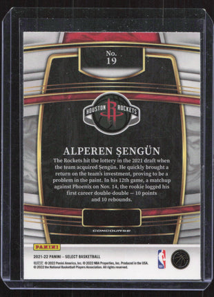 2021 Panini Select Alperen Sengun #19