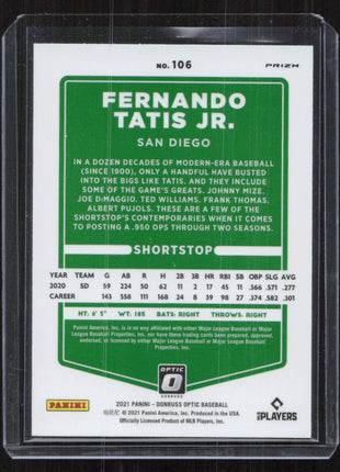 2021 Panini Donruss Optic Holo Fernando Tatis Jr. #106