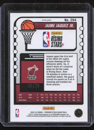 2023 Panini Rising Stars Jaime Jaquez Jr. #No. 294 RC 08/25