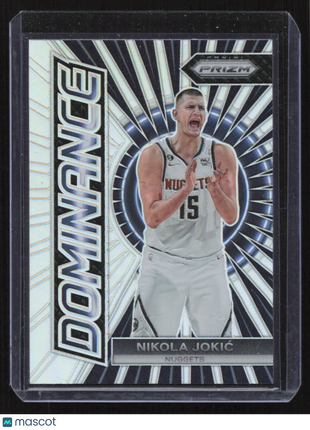 2023 Panini Prizm Nikola Jokic #10 Dominance Silver