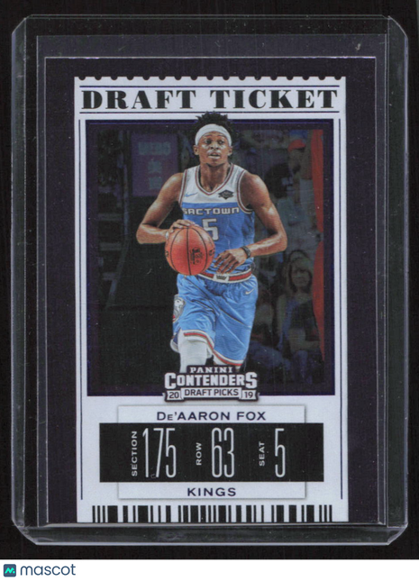 2019 Panini Contenders De'Aaron Fox #12 Draft Picks