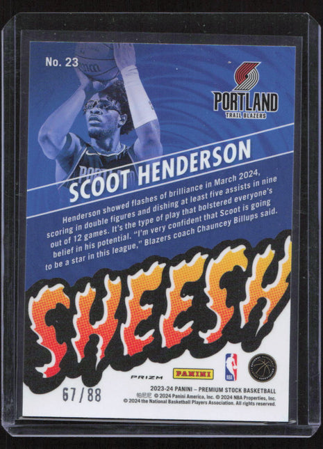 2023-24 Panini Scoot Henderson #00 RC 67/88