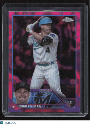 2022 Topps Chrome Nick Fortes Purple Speckle Refractor #USC77 #82/299