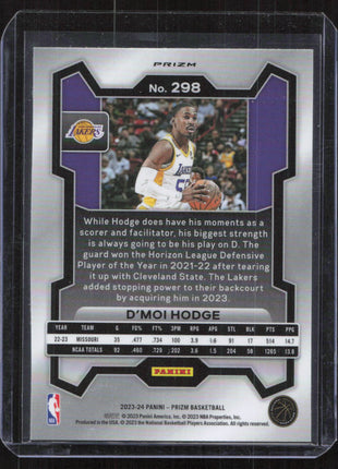 2023 Panini Prizm D'Moi Hodge #298 Red Wave