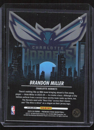 2023 Panini Brandon Miller #No. 12 RC