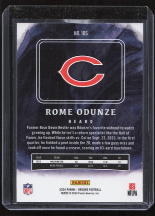 2024 Panini - Origins Rome Odunze #105 RC