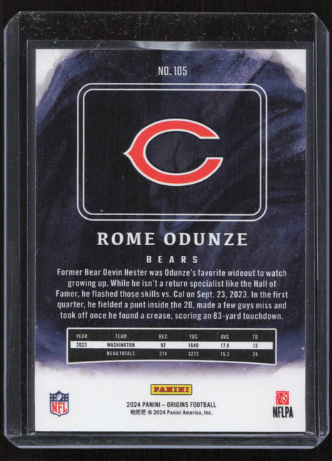 2024 Panini - Origins Rome Odunze #105 RC