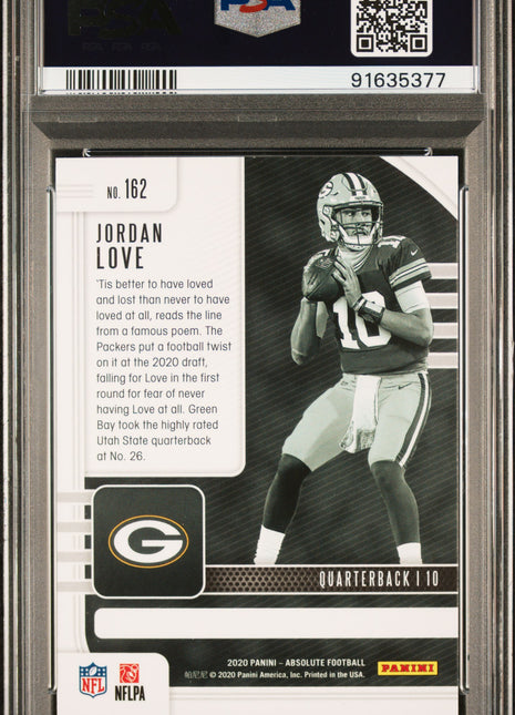 2020 Panini Absolute Jordan Love #162 PSA 10