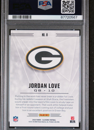 2020 Panini Illusions Jordan Love #8 Retail PSA 10