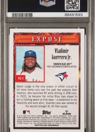 2023 Topps Chrome Expose Vladimir Guerrero JR. #TCE5 10/10 PSA 9