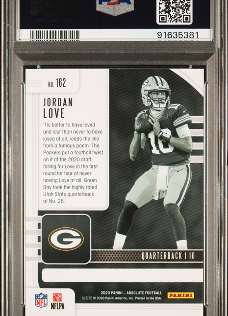 2020 Panini Absolute Jordan Love #162 PSA 10