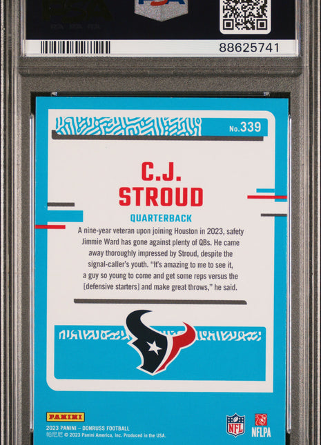 2023 Panini Donruss CJ Stroud #339 PSA 10