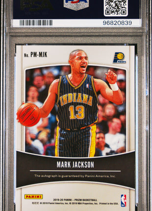 2019 Panini Prizm Penmanship Mark Jackson #PMMJK Penmanship PSA 9