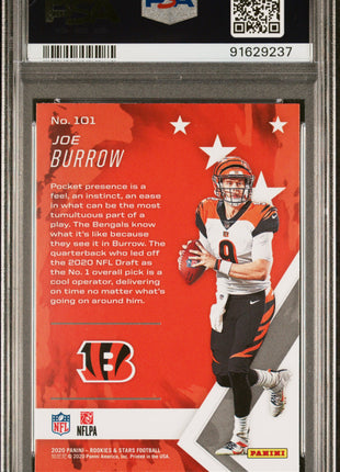 2020 Panini Rookies & Stars Joe Burrow #101 PSA 10