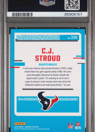 2023 Panini Donruss CJ Stroud #339 PSA 10