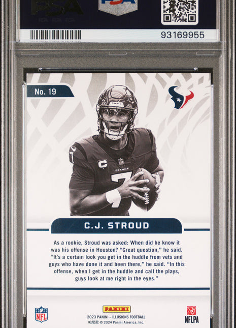 2023 Panini Illusions Amazing CJ Stroud #19 PSA 10