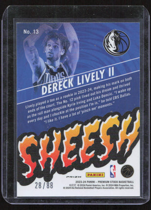 2023-24 Panini Dereck Lively II #13 28/88 RC