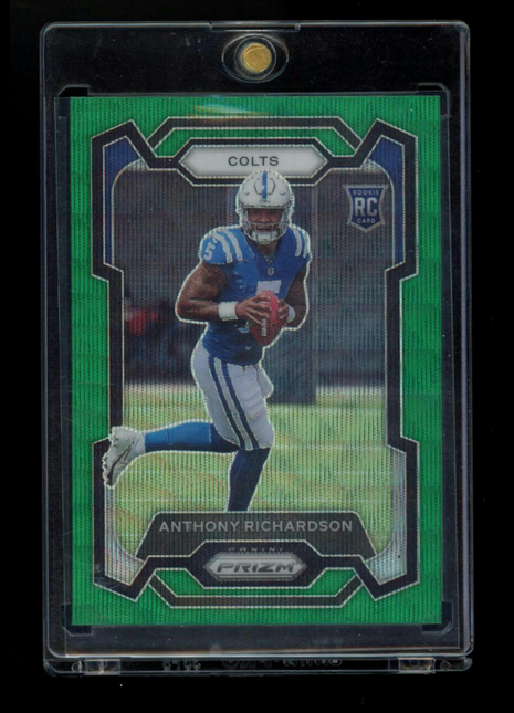 2023 Panini Prizm Anthony Richardson #343 Green Wave