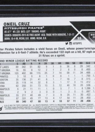 2023 Topps Oneil Cruz future Stars  #285