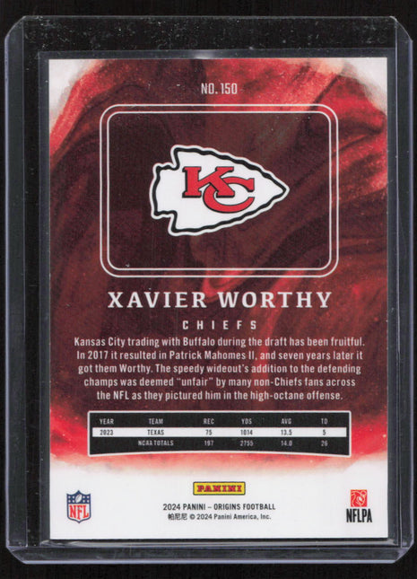 2022 Panini Xavier Worthy #150 RC