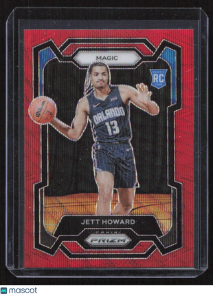 2023 Panini Prizm Jett Howard #132 Red Wave RC