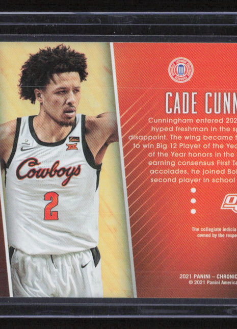 2021 Panini Chronicles Cade Cunningham #181 Gala