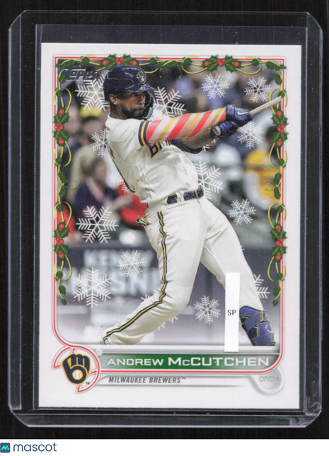 2022 Topps Holiday Andrew McCutchen Short Print #HW178b