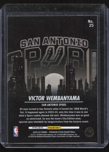 2023-24 Panini NBA Hoops Victor Wembanyama #25 RC