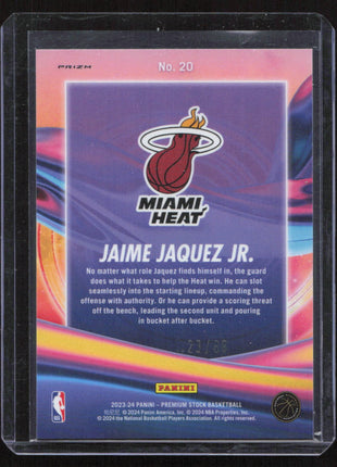 2023 Panini Jaime Jaquez Jr #20 RC