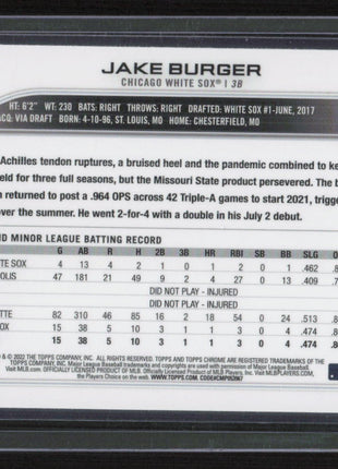 2022 Topps Chrome Jake Burger X-factor #29