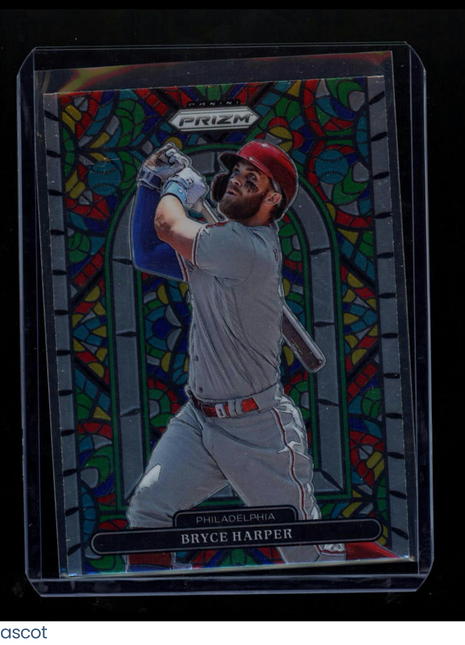 2022 Panini Prizm Bryce Harper #SG-4 Stained Glass