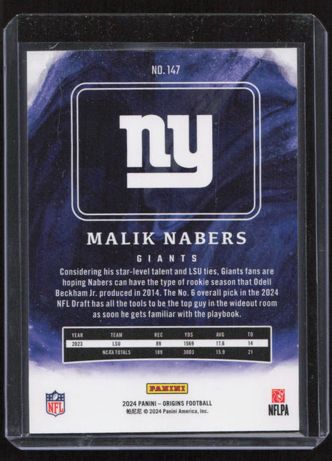 2023 Panini Malik Nabers #147 RC