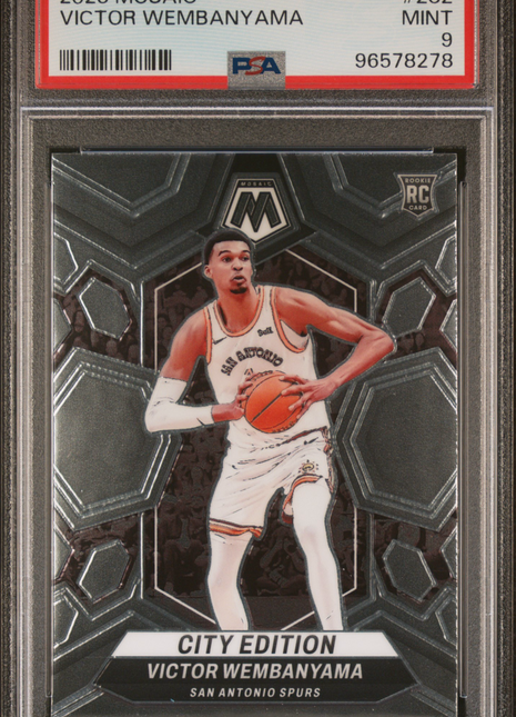 2023 Panini Mosaic Victor Wembanyama #282 City Edition PSA 9