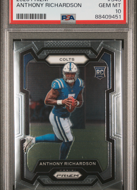 2023 Panini Prizm Anthony Richardson #343 PSA 10