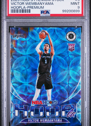 2023 Panini Hoops Premium Stock Hoopla Victor Wembanyama #5 Hoopla PSA 9